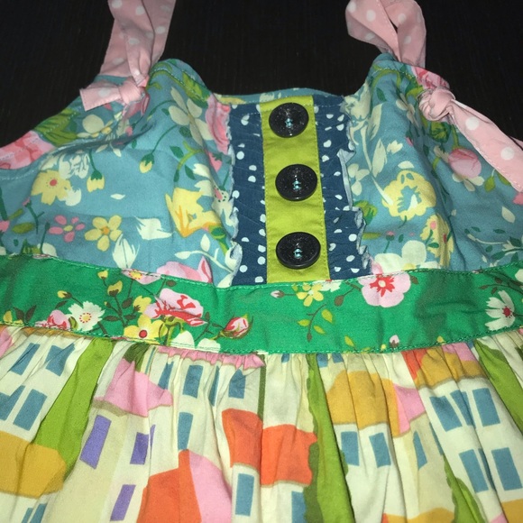 Matilda Jane Yellow Perry Inn Knot dress - Picture 4 of 4